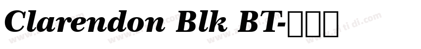 Clarendon Blk BT字体转换